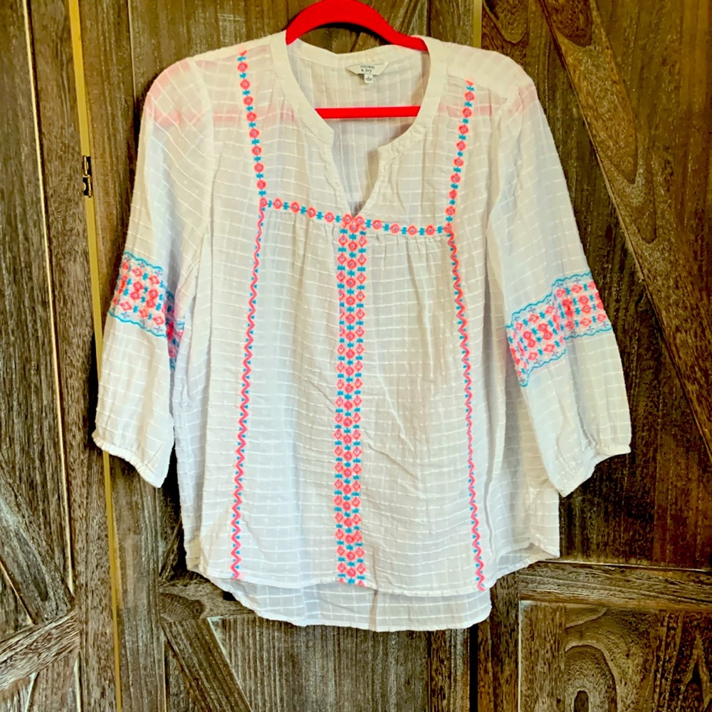Adorable Crown and Ivy Smock Top